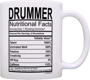 drummer coffee mug