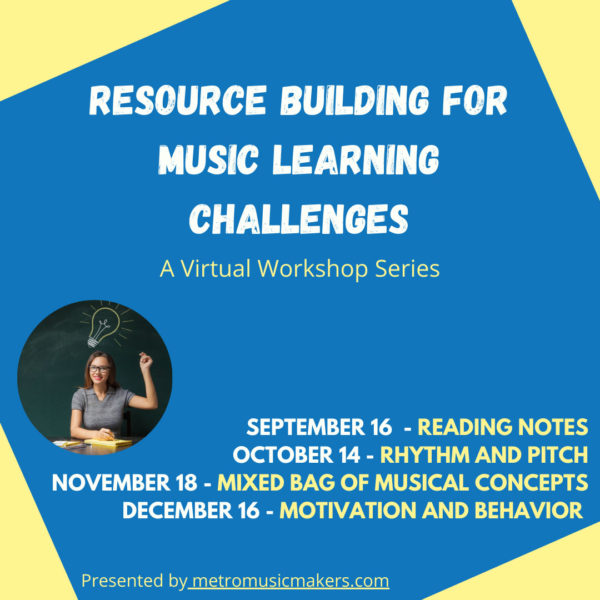 Resource building for music learning challenges