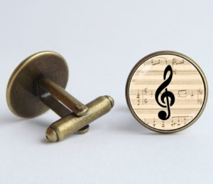 Music cufflinks