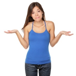 music student shrugging