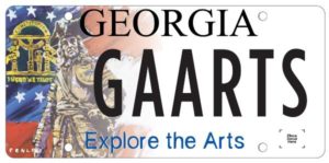 Georgia Council For The Arts License Plate