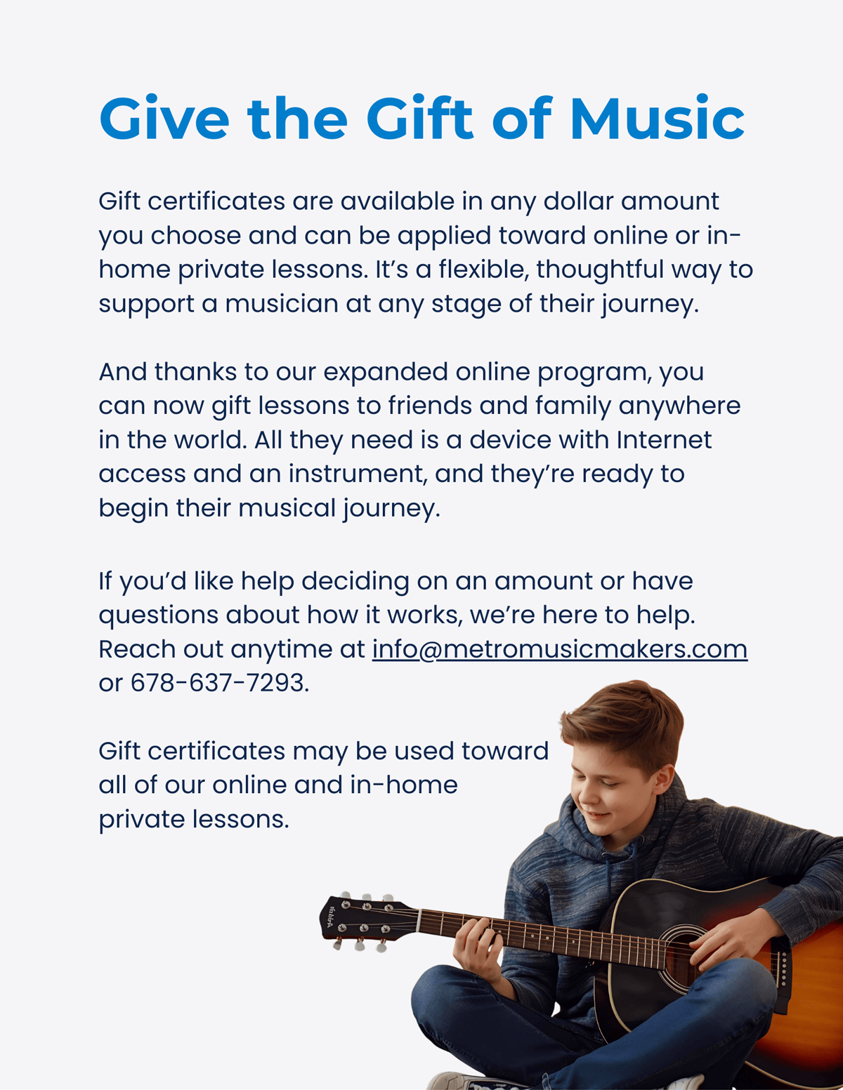 Give the gift of music