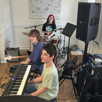 kids at Rock Band