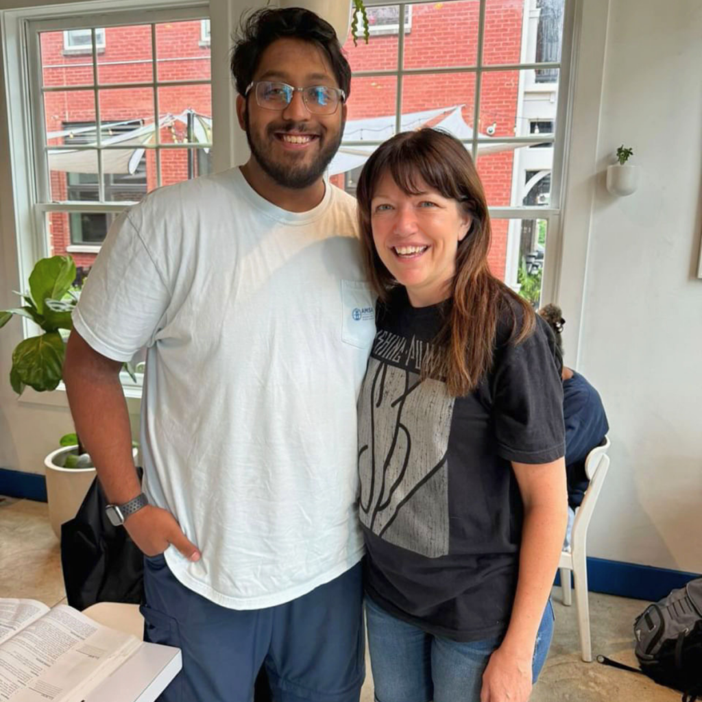 Allison and former student