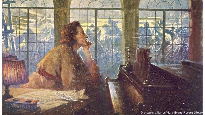 A picture of a dreaming Frederic Chopin (picture-alliance/Mary Evans Picture Library)